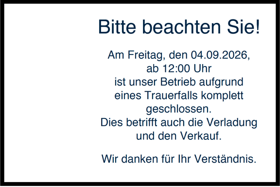 Unternehmen geschlossen